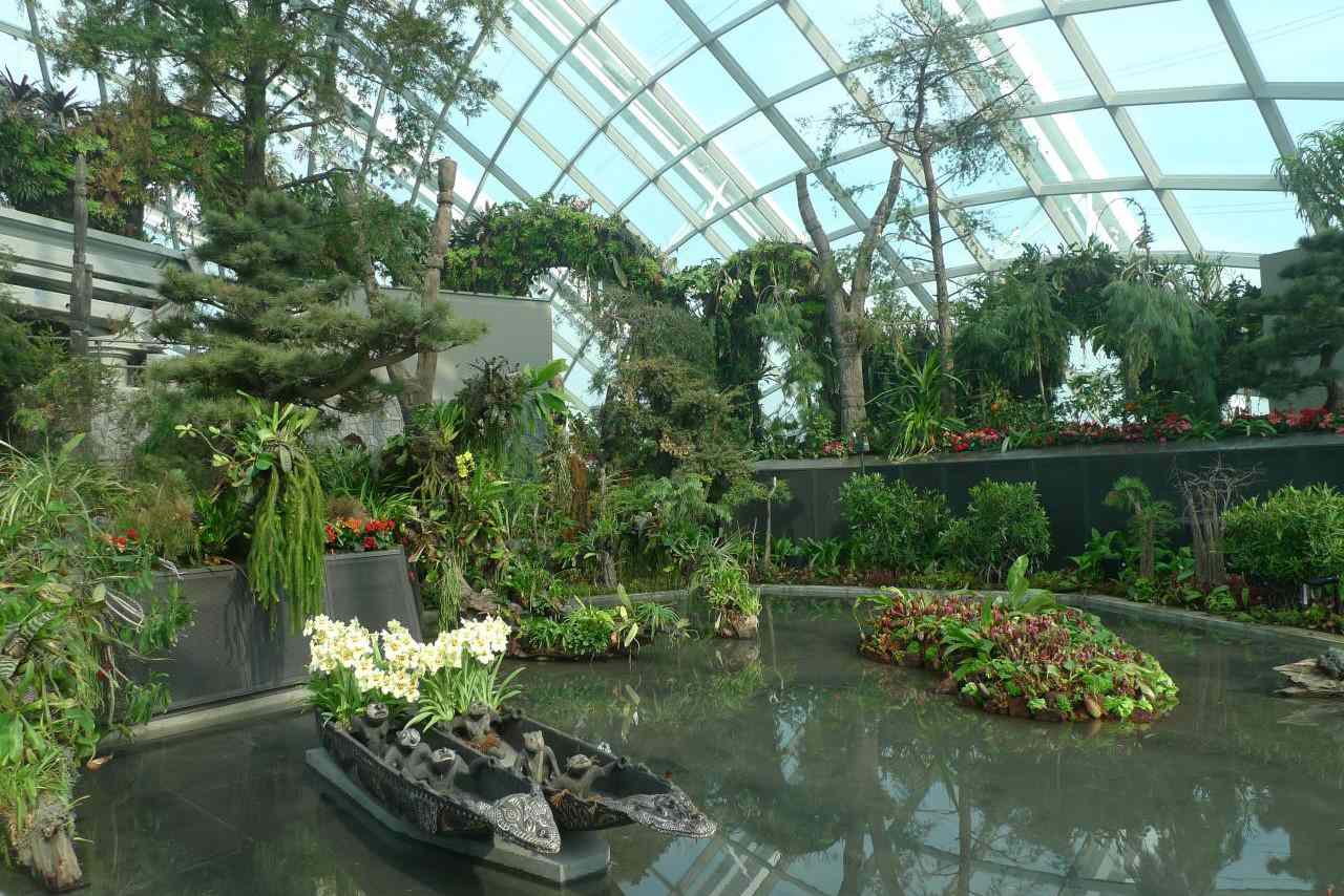 Bosque de nubes de los Jardines de la Bahía en Singapur