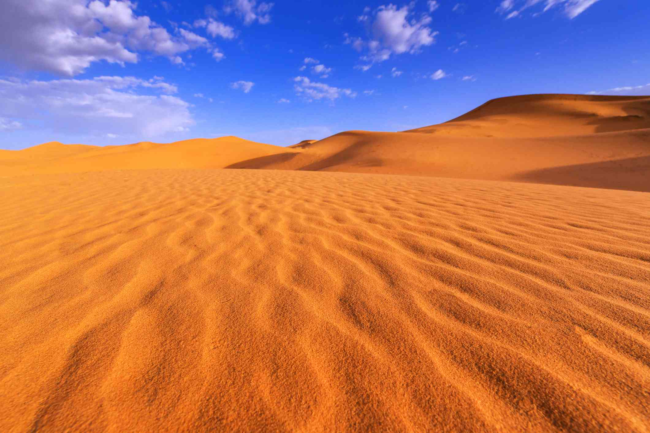 Vista del desierto del Sahara y del cielo de Marruecos