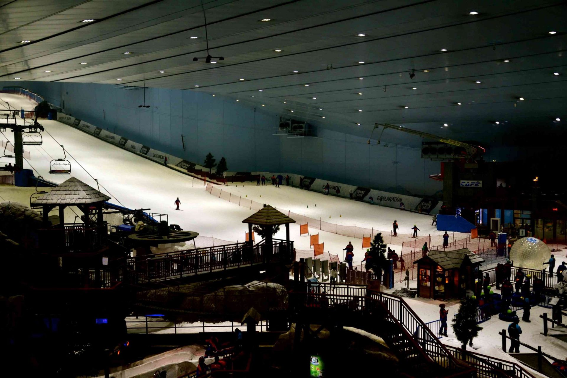 Una imagen del trazado de Ski Dubai, una colina cubierta