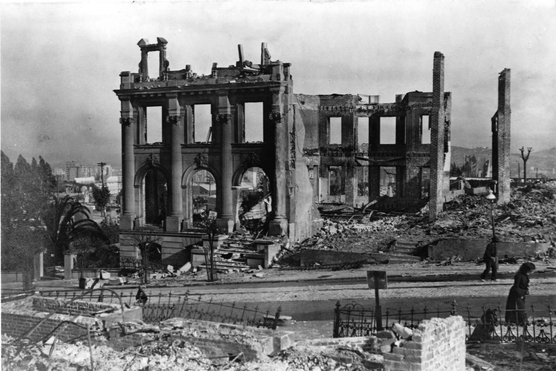Ruinas tras el terremoto de San Francisco