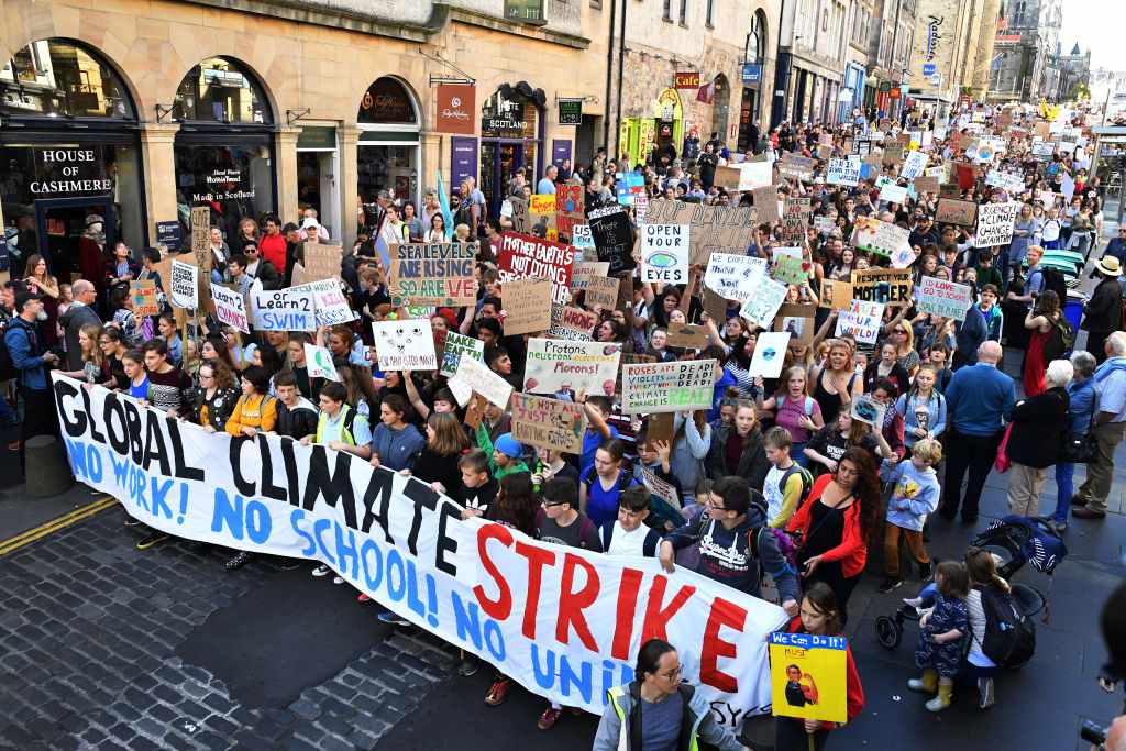Activistas de Edimburgo se unen a la Huelga Climática Mundial