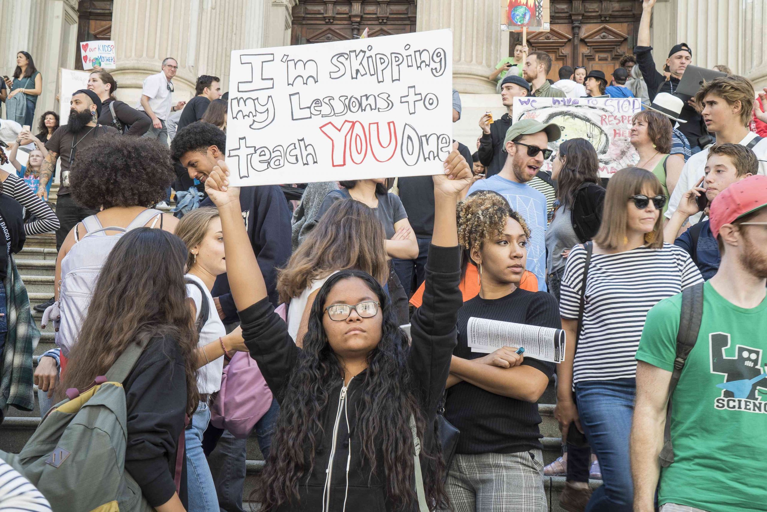 Huelga escolar por el clima en Nueva York