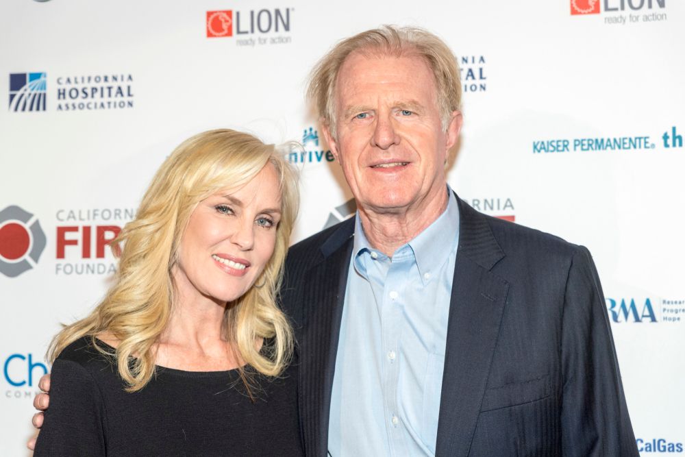 Ed Begley y su esposa Rachelle Carson asisten a la 5ª Gala Anual de la Fundación de Incendios de California en The Avalon Hollywood, Hollywood, CA el 28 de marzo de 2018