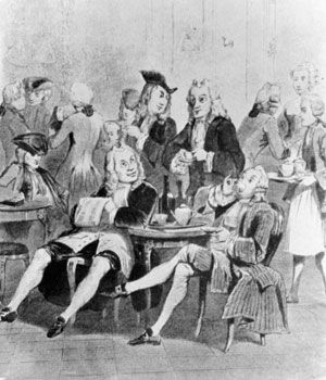 Café Procope dibujado en 1743