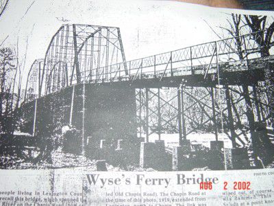 Puente Wyse's Ferry, 1919, Carolina del Sur