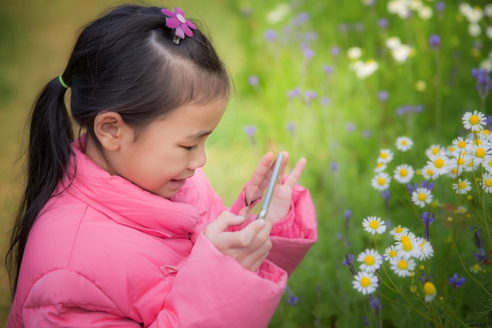 Incluso la cámara de un teléfono inteligente es una gran herramienta para que los niños se interesen por fotografiar las plantas y los animales que les rodean