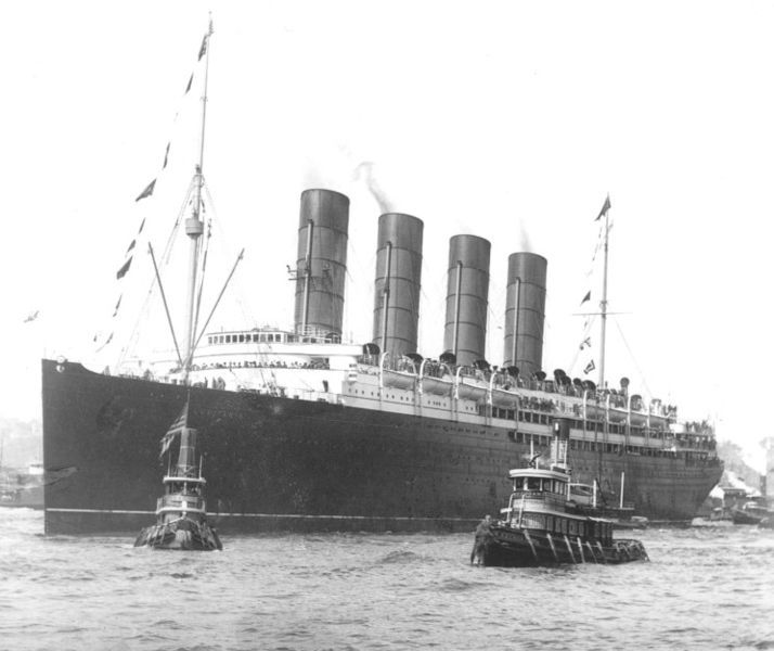 Lusitania, 13 de septiembre de 1907
