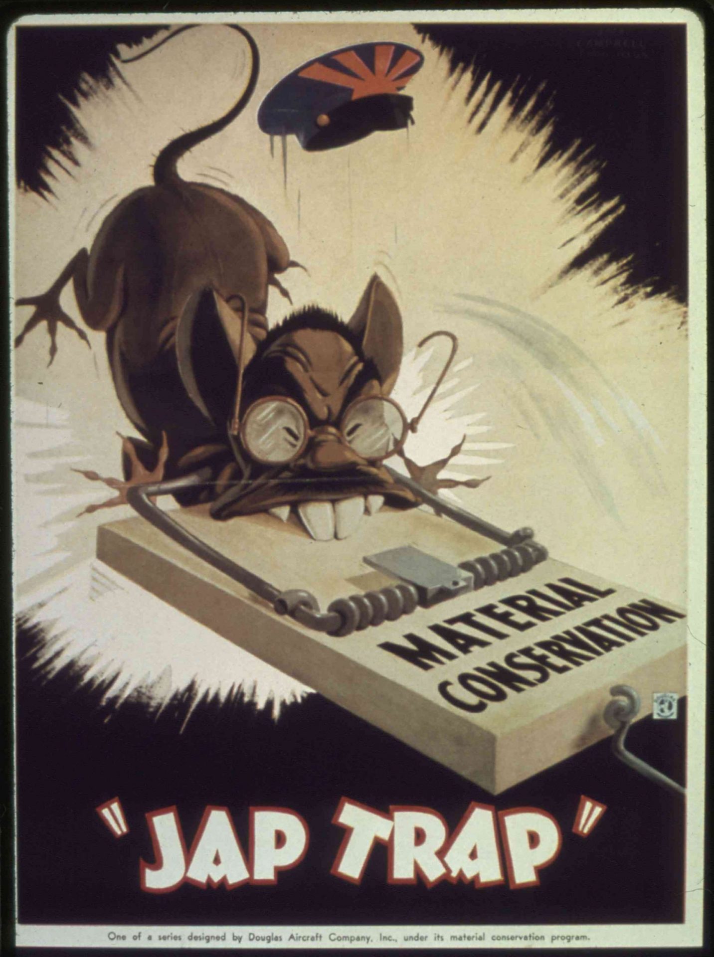 cartel de la guerra japonesa wwii world war ii jap trap
