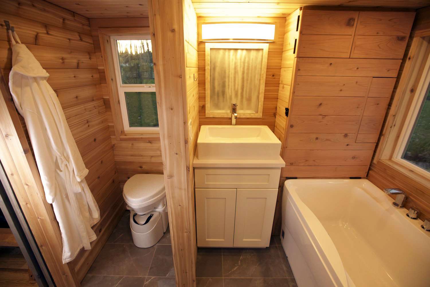 casa pequeña con sauna